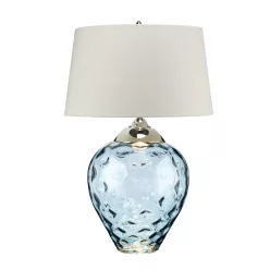  Quintiesse SAMARA QN-SAMARA-TL-LRG-BLU Asztali lámpa 1x60W/E27+1x7W/GU10 3000K 620LM