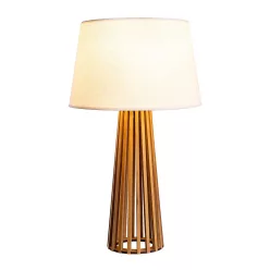   Quintiesse Slatted QN-SLATTED-TL-TEAK Asztali lámpa 1x60W/E27 IP20