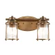 Quintiesse ASHLAND BAY QN-ASHLANDBAY2-NBR-BATH Fali lámpa 2x60W/E27 IP44