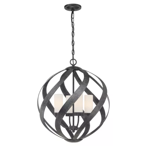 Quintiesse BLACKSMITH QN-BLACKSMITH-4P-OBK Függőlámpa 4x40W/E14 IP44