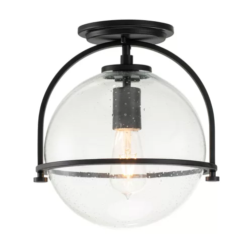 Quintiesse SOMERSET QN-SOMERSET-F-C-BK Plafonlámpa 1x60W/E27