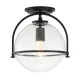 Quintiesse SOMERSET QN-SOMERSET-F-C-BK Plafonlámpa 1x60W/E27