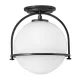 Quintiesse SOMERSET QN-SOMERSET-F-O-BK Plafonlámpa 1x60W/E27
