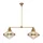 Quintiesse Willard QN-WILLARD-LP2-VBS-PG Plafonlámpa 2x60W/E27 IP20