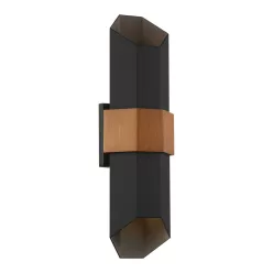 Quoizel Chasm QZ-CHASM-L-BKW Fali lámpa 2x9.5W /LED IP44