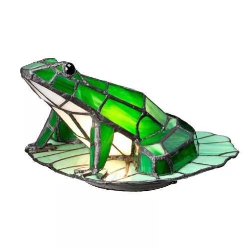 Elstead Lighting TIFFANY ANIMAL LAMPS QZ-FROG-TL Asztali lámpa 1x3W/G9 3000K 320LM