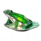 Elstead Lighting TIFFANY ANIMAL LAMPS QZ-FROG-TL Asztali lámpa 1x3W/G9 3000K 320LM