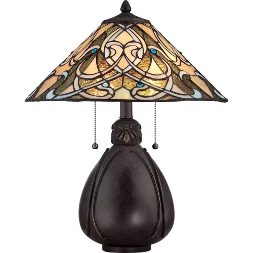 Quoizel INDIA QZ-INDIA-TL Asztali lámpa 2x75W/E27