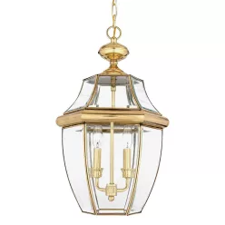   Quoizel NEWBURY QZ-NEWBURY8-L-PB Függőlámpa 2x60W/E14 IP23