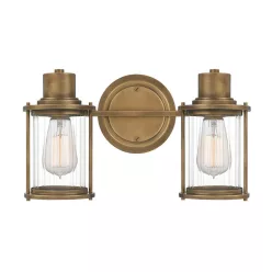 Quoizel Riggs QZ-RIGGS2-BATH-WS Fali lámpa 2x40W/E27 IP44