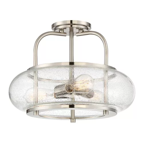 Elstead Lighting QUOIZLE QZ-TRILOGY-SFM-BN Plafonlámpa 3x60W/E27