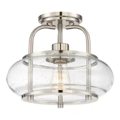   Elstead Lighting QUOIZLE QZ-TRILOGY-SFS-BN Plafonlámpa 1x60W/E27