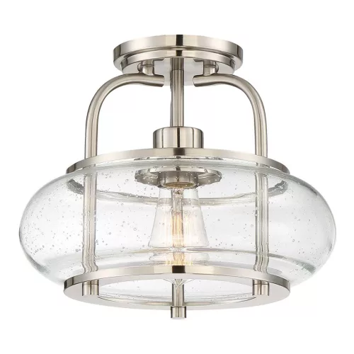 Elstead Lighting QUOIZLE QZ-TRILOGY-SFS-BN Plafonlámpa 1x60W/E27