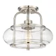 Elstead Lighting QUOIZLE QZ-TRILOGY-SFS-BN Plafonlámpa 1x60W/E27