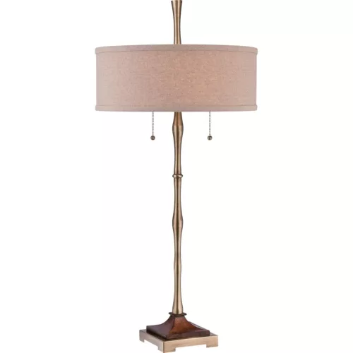 Quoizel HICKMAN QZS-CKHM1879T Asztali lámpa 2x60W/E27