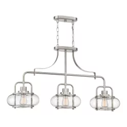   Elstead Lighting QUOIZLE QZ-TRILOGY-ISLE-BN Csillár 3x60W/E27