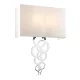 Elstead Lighting Rosa ROSA-LARGE-PC Fali lámpa 2x60W/E27