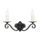 Elstead Lighting RECTORY RY2A-BLACK Fali lámpa 2x60W/E14