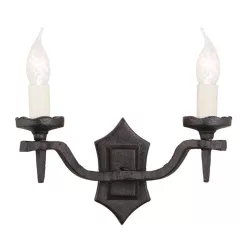 Elstead Lighting RECTORY RY2B-BLACK Fali lámpa 2x60W/E14