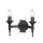 Elstead Lighting SAXON SAX2-BLK Fali lámpa 2x60W/E14
