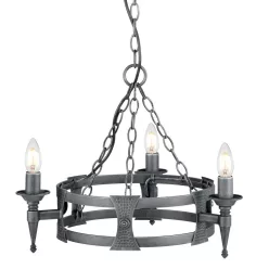 Elstead Lighting SAXON SAX3-BLK-SIL Csillár 3x60W/E14