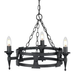 Elstead Lighting SAXON SAX3-BLK Csillár 3x60W/E14