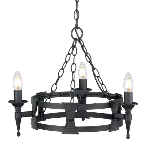 Elstead Lighting SAXON SAX3-BLK Csillár 3x60W/E14