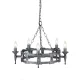 Elstead Lighting SAXON SAX5-BLK-SIL Csillár 5x60W/E14