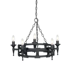 Elstead Lighting SAXON SAX5-BLK Csillár 5x60W/E14