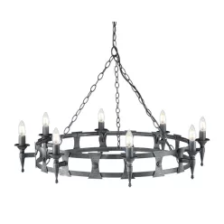 Elstead Lighting SAXON SAX8-BLK-SIL Csillár 8x60W/E14