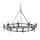 Elstead Lighting SAXON SAX8-BLK-SIL Csillár 8x60W/E14