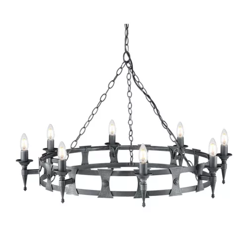 Elstead Lighting SAXON SAX8-BLK-SIL Csillár 8x60W/E14