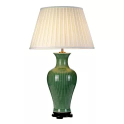 éjjeli lámpa antik zöld színű vázzal és porcelán testtel beltéri használatra elstead-dl-dalian-tl - moretti.hu