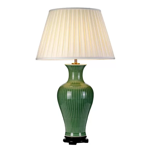éjjeli lámpa antik zöld színű vázzal és porcelán testtel beltéri használatra elstead-dl-dalian-tl - moretti.hu