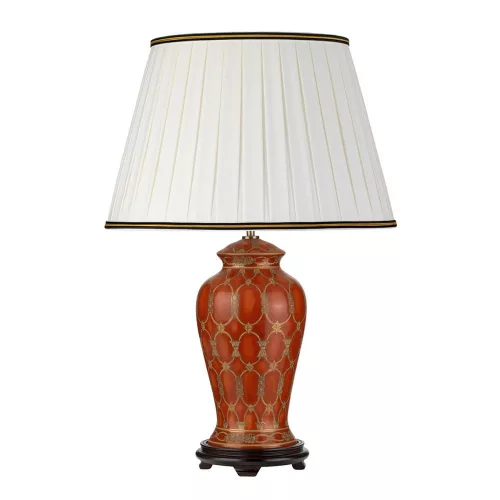 éjjeli lámpa bronz színű vázzal és porcelán testtel beltéri használatra elstead-dl-datai-tl - moretti.hu