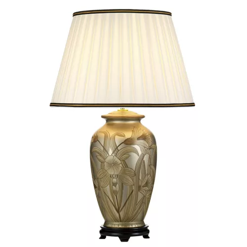 éjjeli lámpa ezüst színű vázzal és porcelán testtel beltéri használatra elstead-dl-dian-tl - moretti.hu