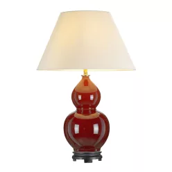 éjjeli lámpa ökörvér színű vázzal és porcelán testtel beltéri használatra elstead-dl-harbin-tl-oxb - moretti.hu
