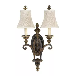 fali lámpa bronz színű vázzal és fém testtel beltéri használatra elstead-fe-drawing-room2 - moretti.hu