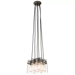 függesztett lámpa bronz színű vázzal és testtel beltéri használatra elstead-kl-brinley6-oz - moretti.hu