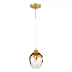 Elstead Lighting Tiber TIBER-P-AMBER Függőlámpa 1x60W/E27