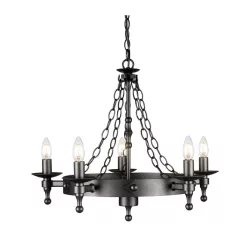 Elstead Lighting WARWICK WR5-GRAPHITE Csillár 5x60W/E14