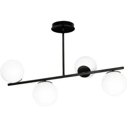 EMIBIG 1020-4 BIOR Loft Mennyezeti Lámpa Fekete E14 IP20