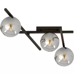   EMIBIG 1104-3 SMART Loft Mennyezeti Lámpa Fekete, Grafit E14 IP20