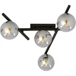   EMIBIG 1104-4 SMART Loft Mennyezeti Lámpa Fekete, Grafit E14 IP20