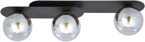 EMIBIG 1119-3 PLAZA Loft Mennyezeti Lámpa Fekete, Grafit E14 IP20