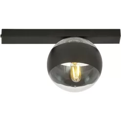   EMIBIG 1123-1 FIT Loft Mennyezeti Lámpa Fekete, Átlátszó E14 IP20