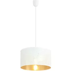   EMIBIG 1147-1 ASTON Ernyős Függesztett Lámpa Fehér, Fekete, Arany E27 IP20