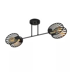 EMIBIG 1181-2 TALIA Loft Mennyezeti Lámpa Fekete E27 IP20
