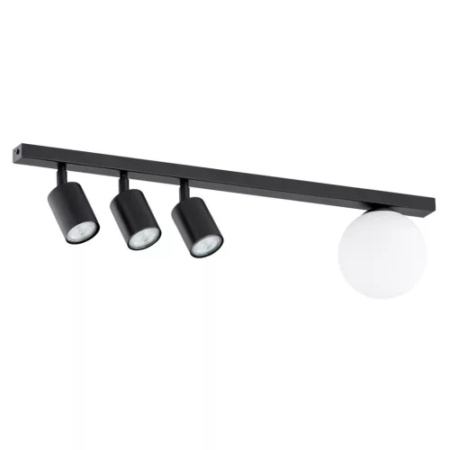 EMIBIG 1314-4 BASTER Loft Mennyezeti Lámpa Fehér, Fekete E14, GU10 IP20