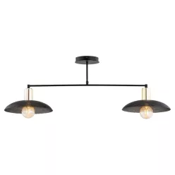EMIBIG 1320-2 SPIRIT Loft Mennyezeti Lámpa Fekete E27 IP20